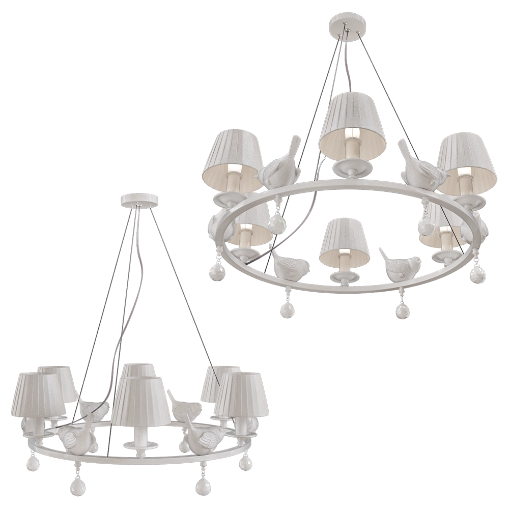 FAVOURITE - Chandelier Vogel 1705-6P 3D Model