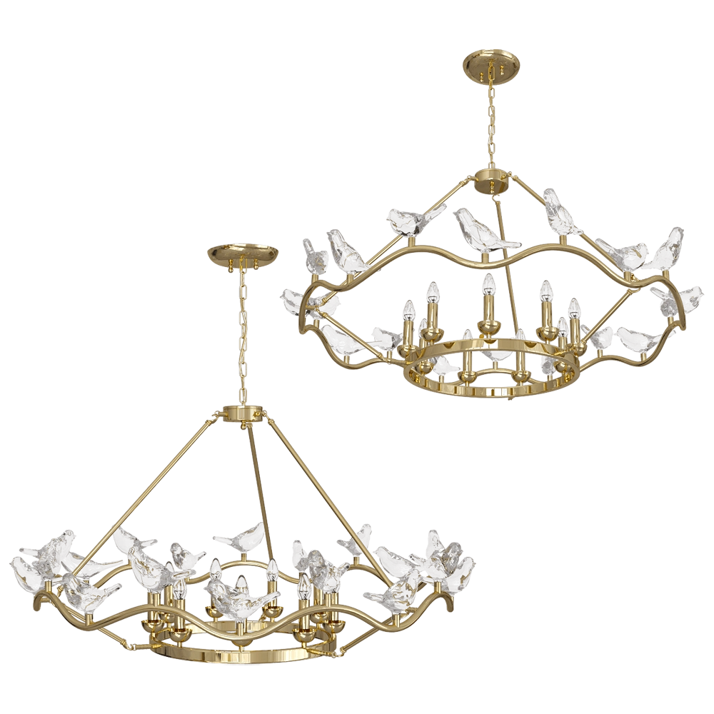 FAVOURITE - Люстра Pajaritos 1750-9P 3D Model