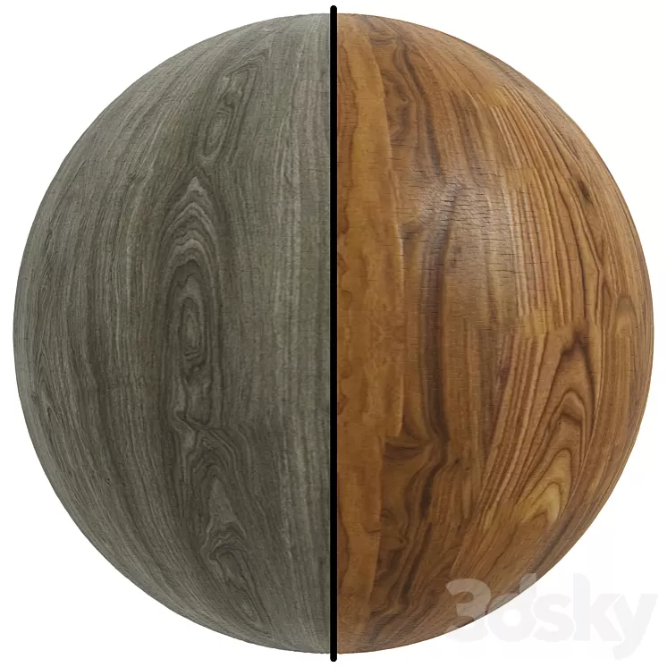 FB242 Matte varnish wood effect old | 2 Mate | PBR | Seamless