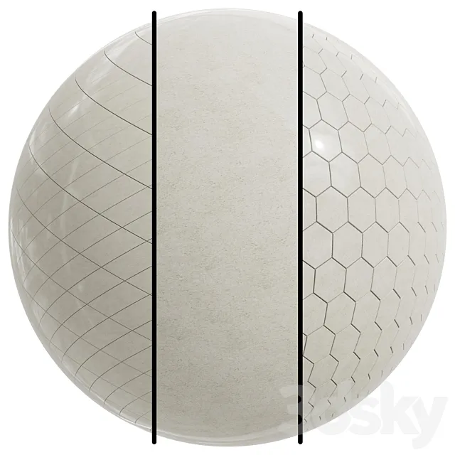 FB286 Ceramic marble Collection | 3MAT | 4k | PBR 3D Model