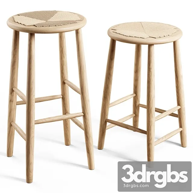 FDB Mobler - J165B Bar Stool 3D Model Free