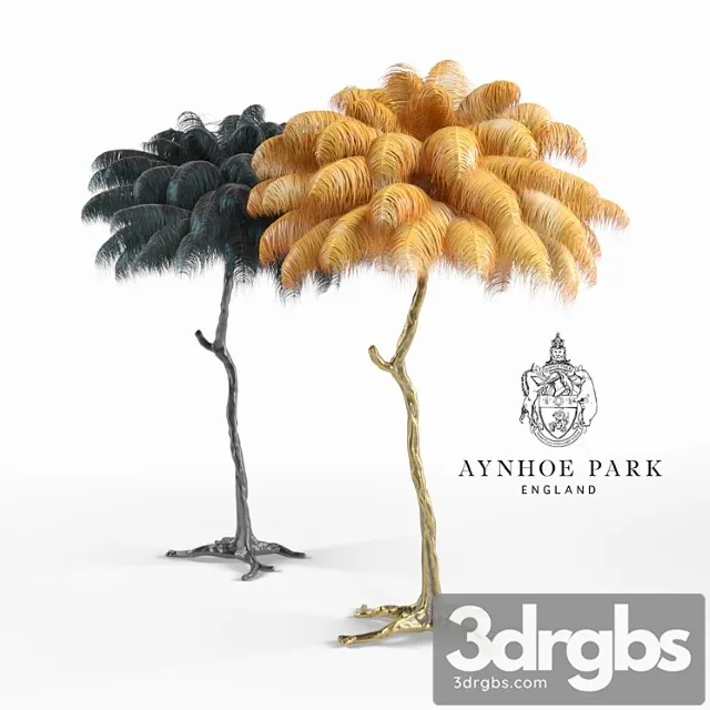 Feather lamp 3D Model Free