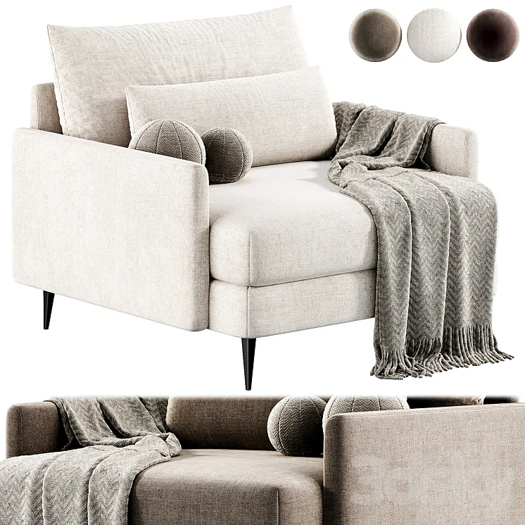 FEEL Armchair by Hauska 3D Model Free