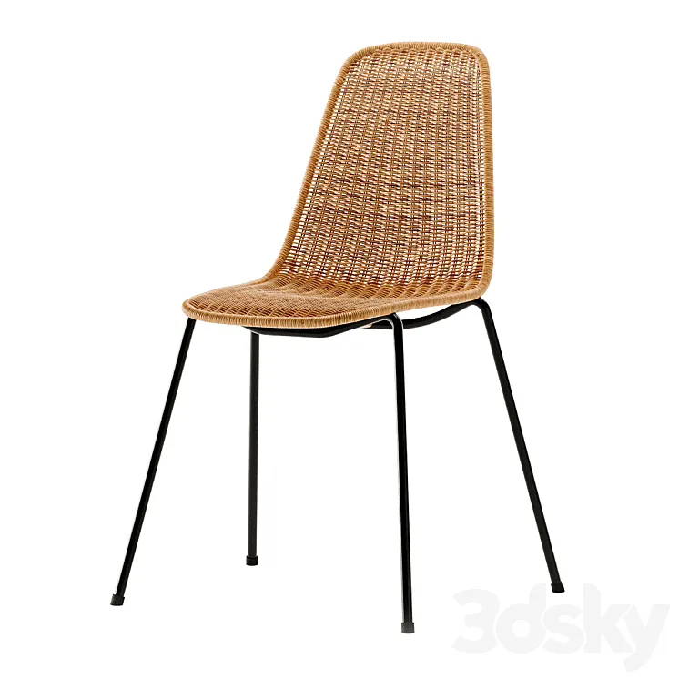 Feelgood Designs basket / rattan chair by Gian Franco Legler / Rattan chair 3D Model Free