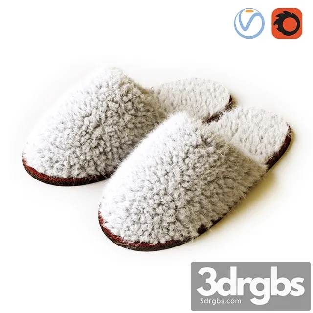 Fegen slippers, white