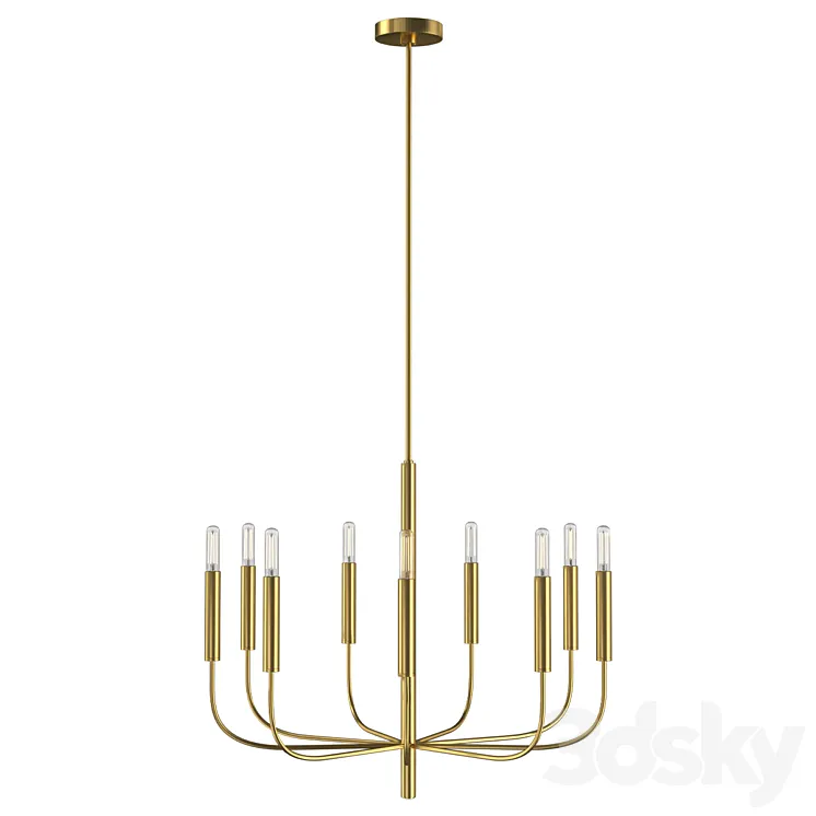 Feiss Chandelier FE-BRIANNA9-BB 3D Model Free