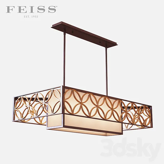 Feiss - Remy 4 Light Island Chandelier 3D Model
