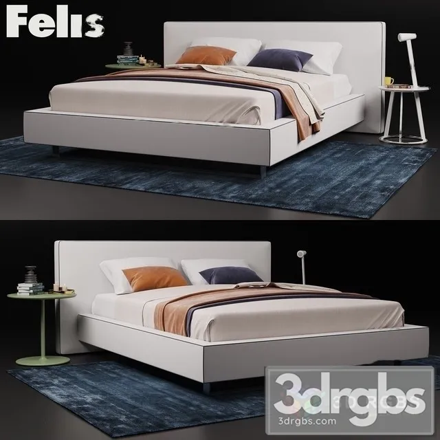 Felis Bolton Bed 3D Model Free