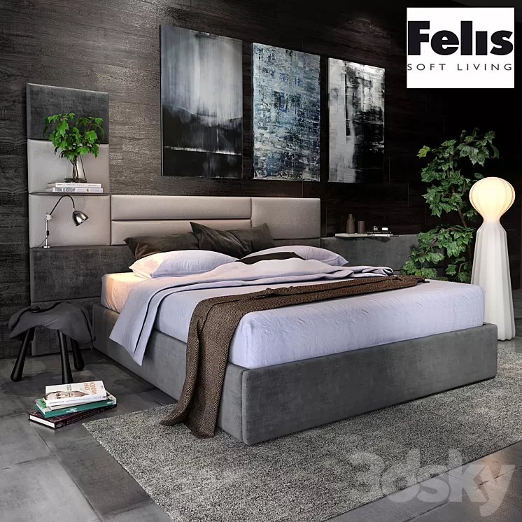 Felis Sommy bed 3D Model