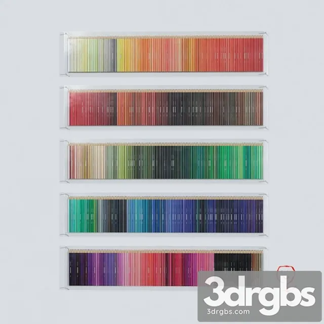 Felissimo tokyo seeds colored pencils 3D Model Free