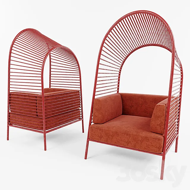 Felix Armchair by Christian Vivanco for los patrones 3D Model