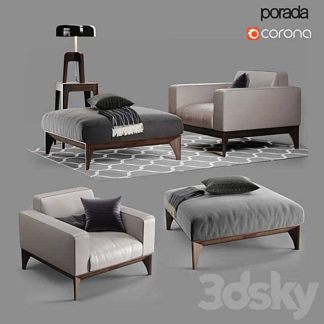 Fellow poltrona 3D Model