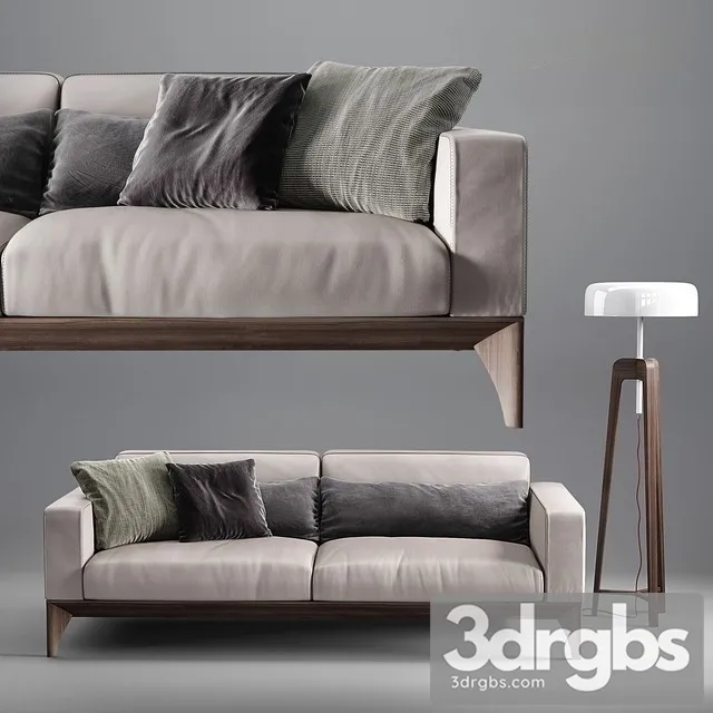 Fellow Porada sofa 3D Model Free