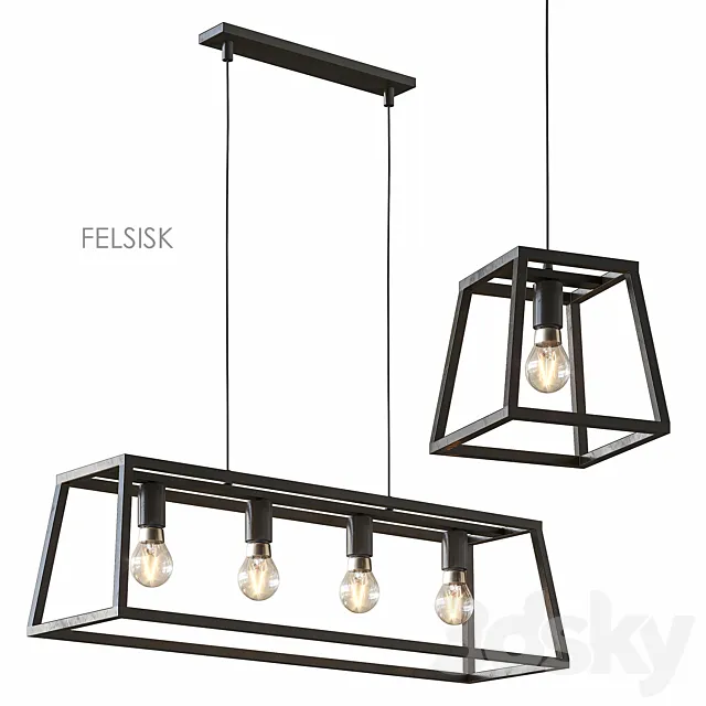 FELSISK IKEA Hanging lamp 3D Model