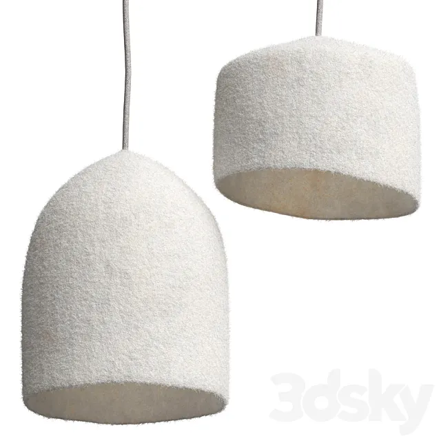Felt pendant lights 1 3D Model