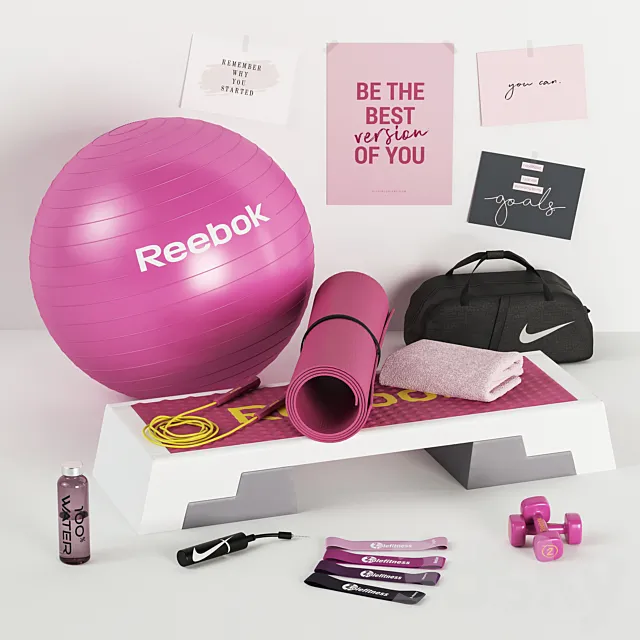 Female sports set 3DModel