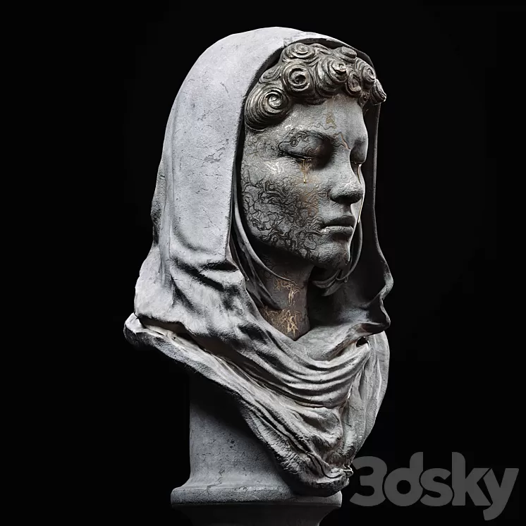 Female Statue 3D Model Free