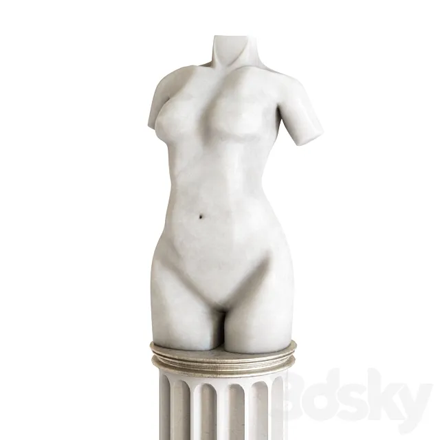 Female Torse Sculpture 3DModel