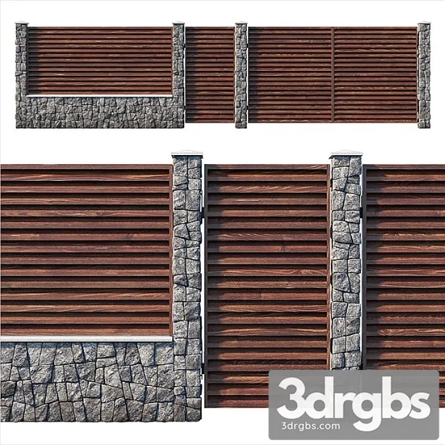 Fence 2 1 3D Model Free