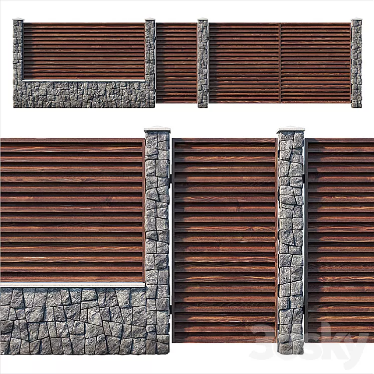 Fence 2 3D Model