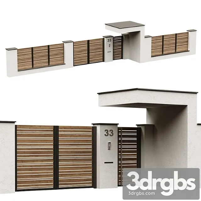 Fence 33 3D Model Free