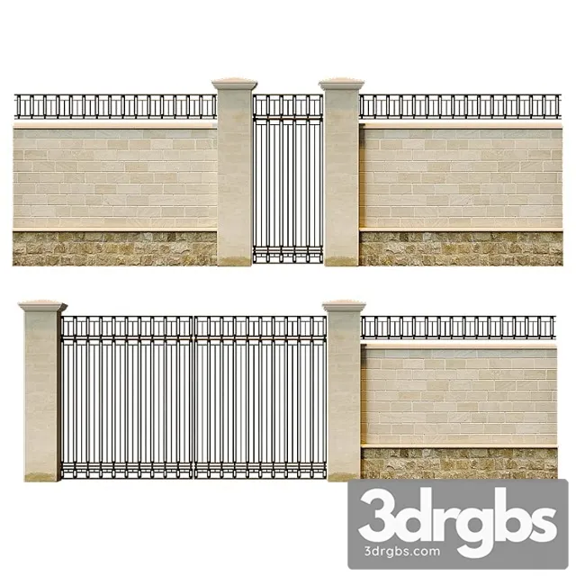 Fence 36 3D Model Download