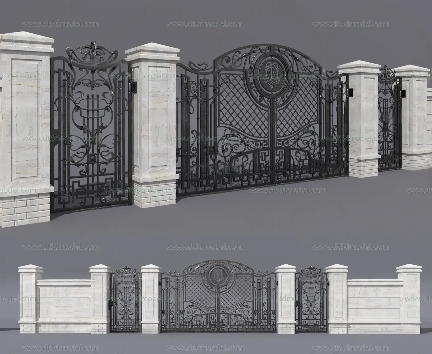 Fence 3D Models for Free Download - Architecture Fence - 014 - VRAY Render