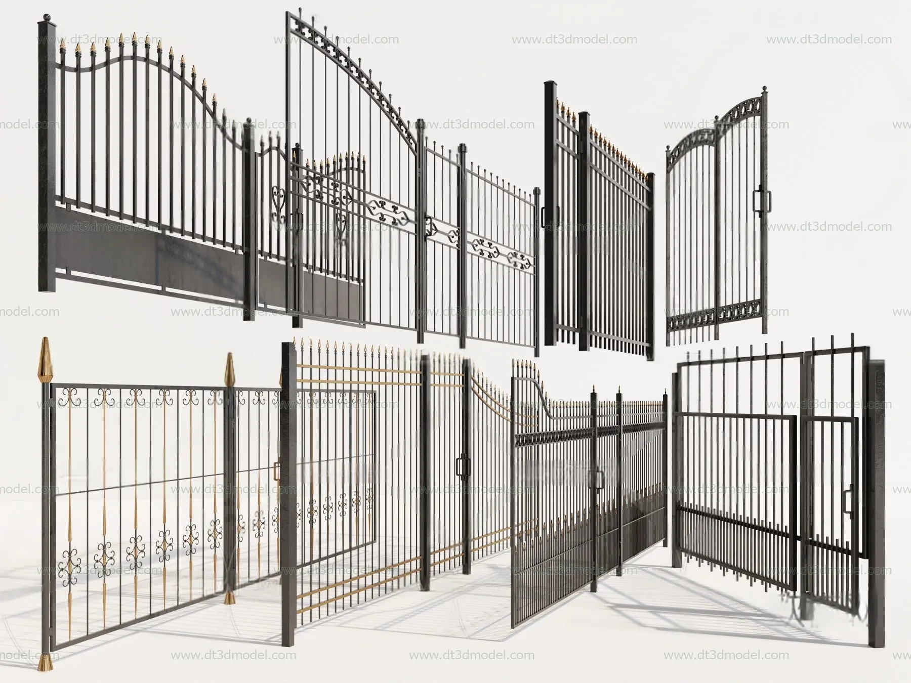 Fence 3D Models for Free Download - Architecture Fence - 021 - VRAY Render