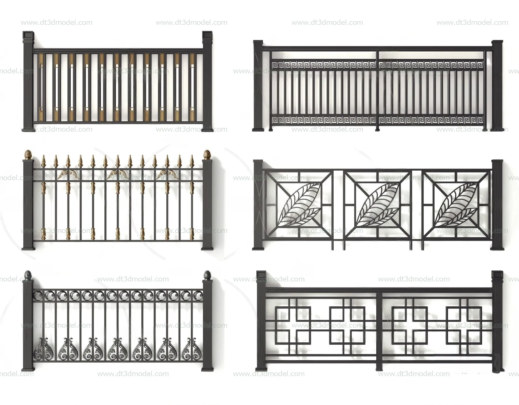 Fence 3D Models for Free Download - Architecture Fence - 022 - VRAY Render