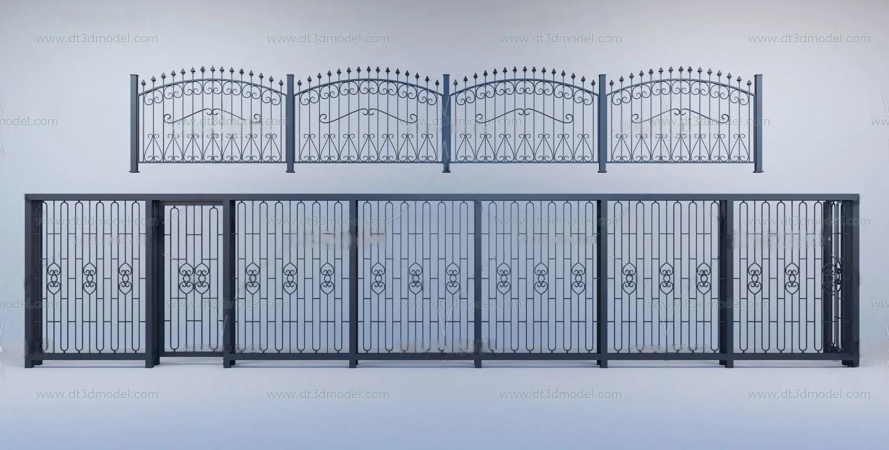Fence 3D Models for Free Download - Architecture Fence - 026 - VRAY Render