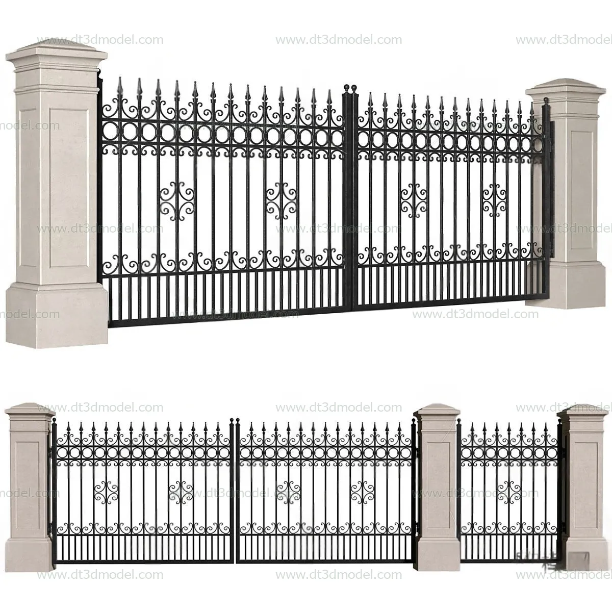 Fence 3D Models for Free Download - Architecture Fence - 033 - VRAY Render