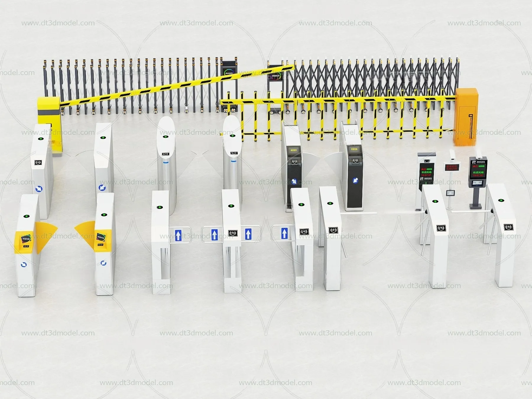 Fence 3D Models for Free Download - Architecture Fence - 038 - VRAY Render