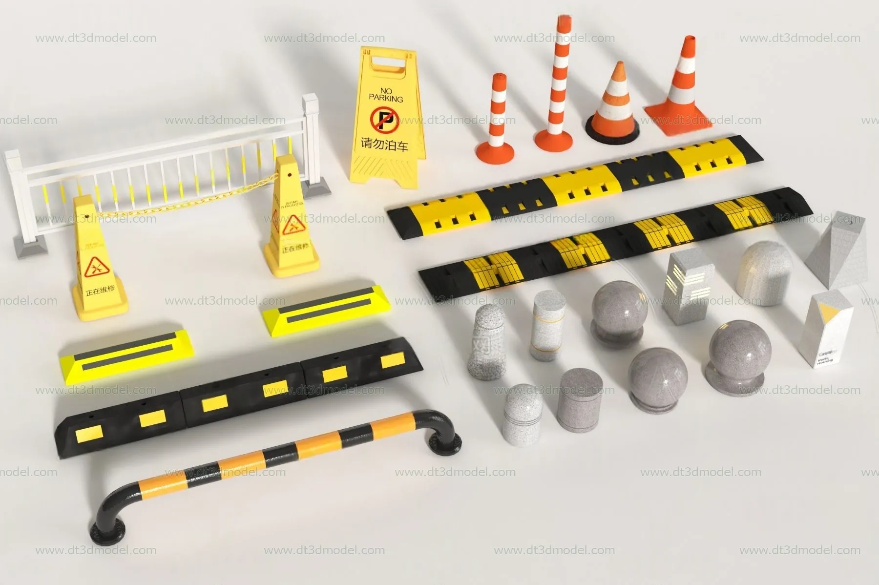 Fence 3D Models for Free Download - Architecture Fence - 041 - VRAY Render