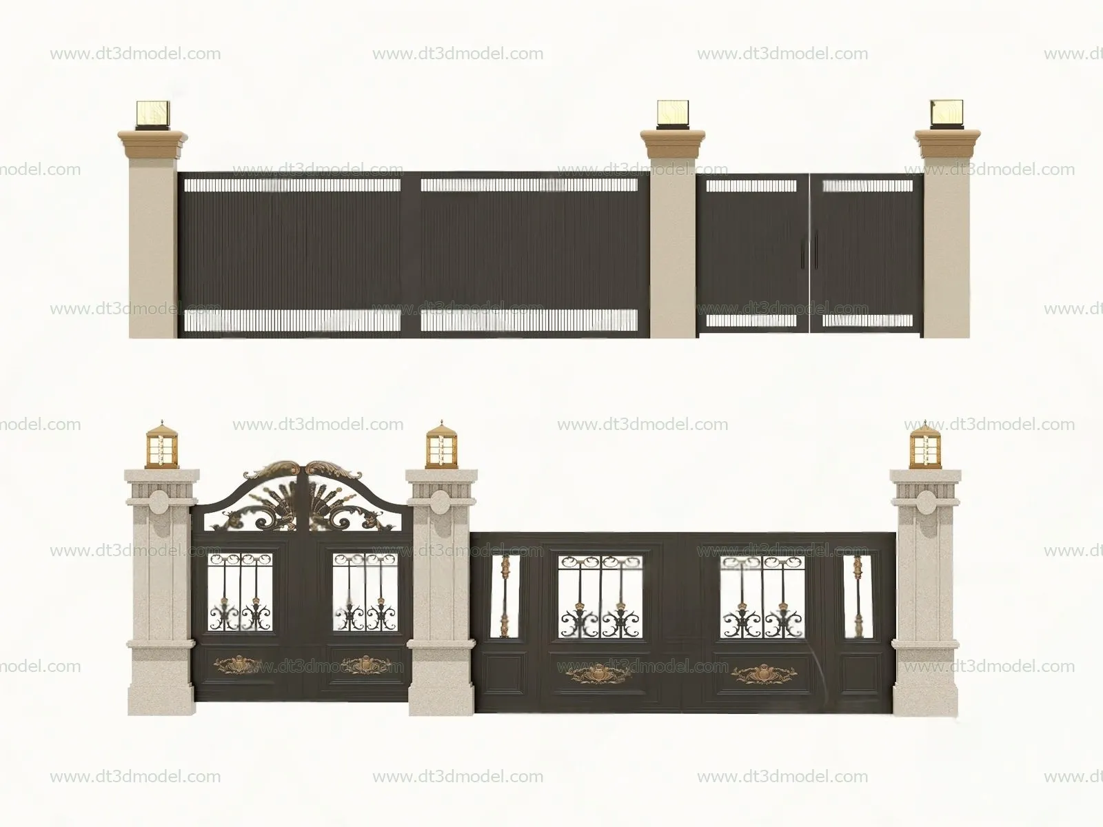 Fence 3D Models for Free Download - Architecture Fence - 043 - VRAY Render