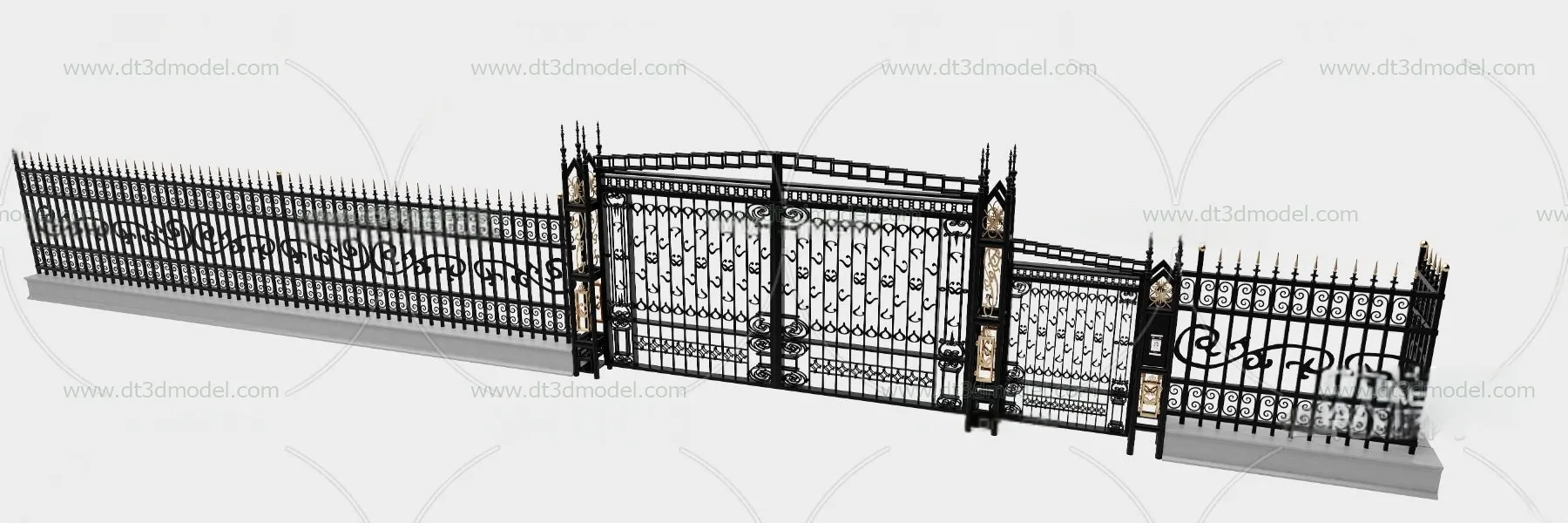 Fence 3D Models for Free Download - Architecture Fence - 045 - VRAY Render