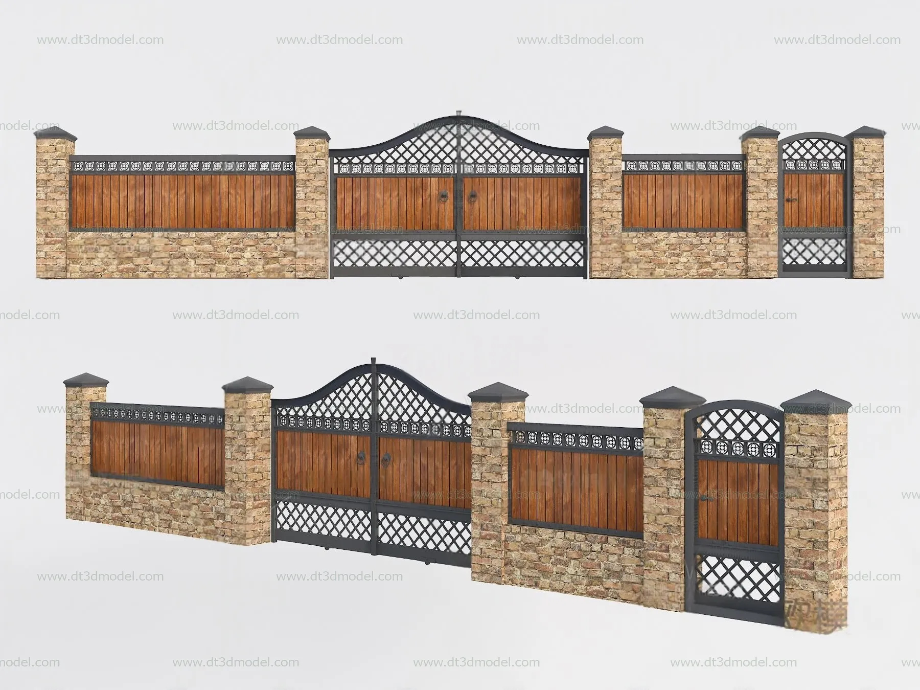 Fence 3D Models for Free Download - Architecture Fence - 046 - VRAY Render