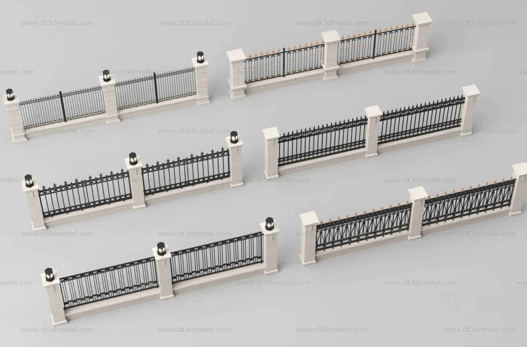 Fence 3D Models for Free Download - Architecture Fence - 047 - VRAY Render
