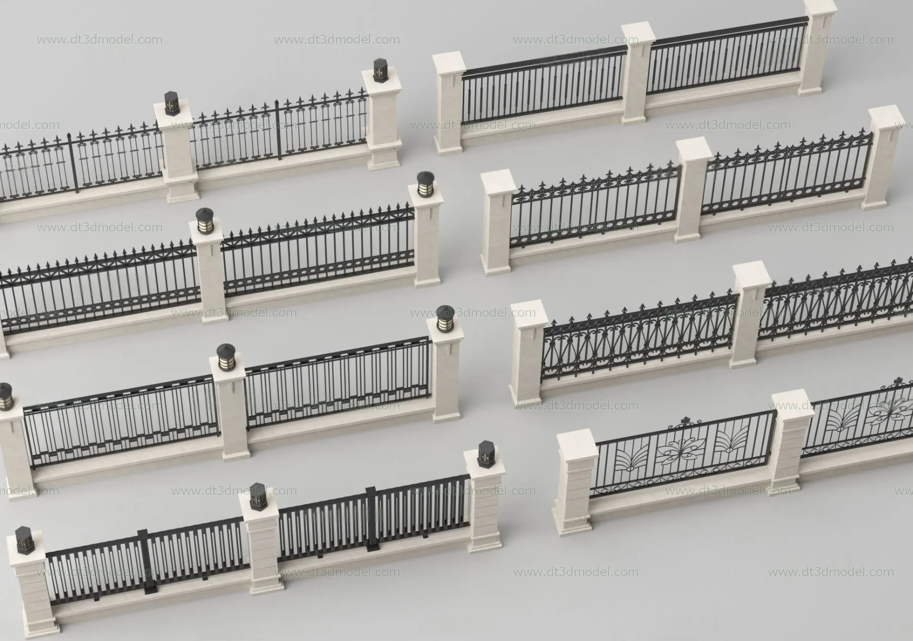 Fence 3D Models for Free Download - Architecture Fence - 048 - VRAY Render