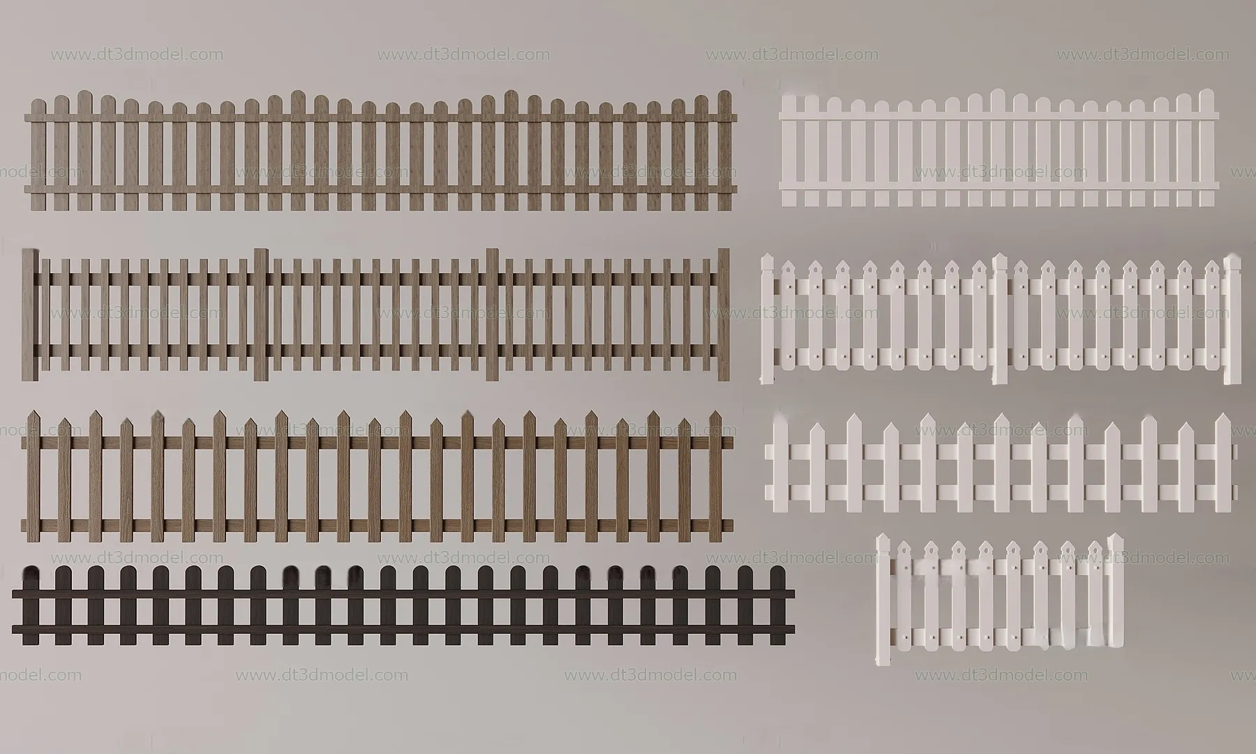 Fence 3D Models for Free Download - Architecture Fence - 074 - VRAY Render