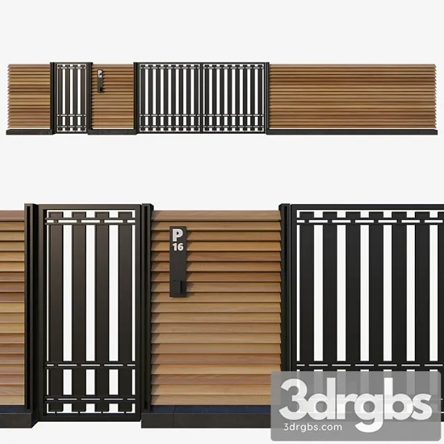 Fence 41 3D Model Download