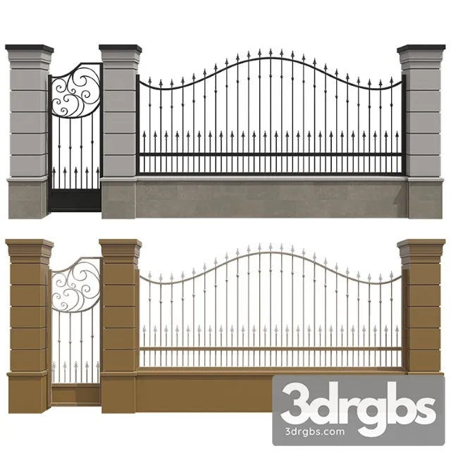 Fence 52 3D Model Download