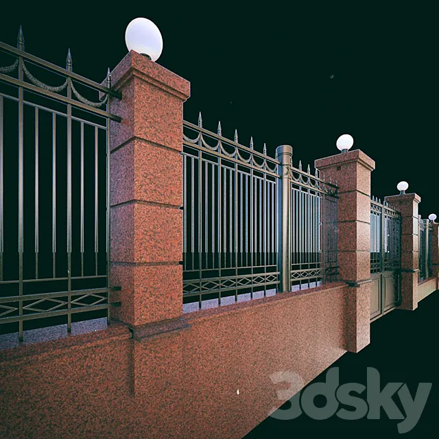 Fence administration 3D Model