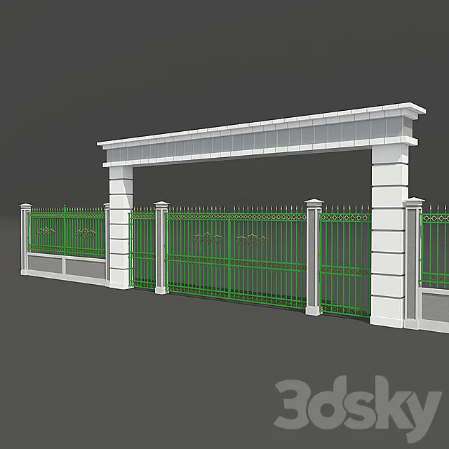 Fence arch 3DModel