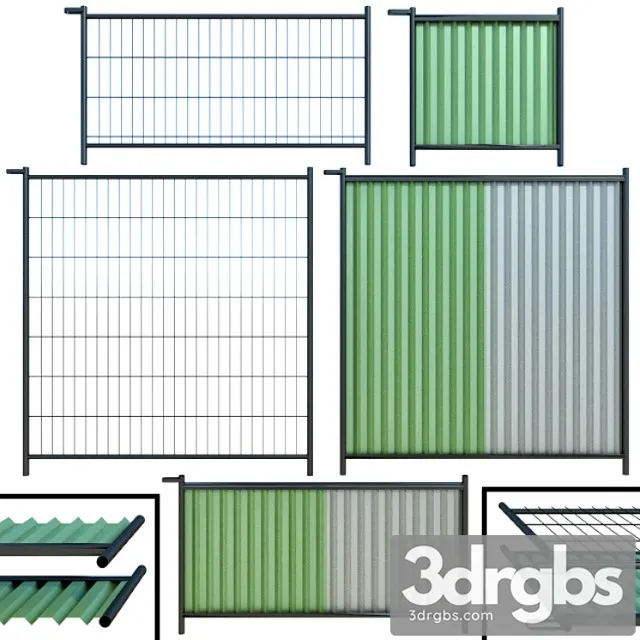 Fence Fencing For Construction 3D Model Free