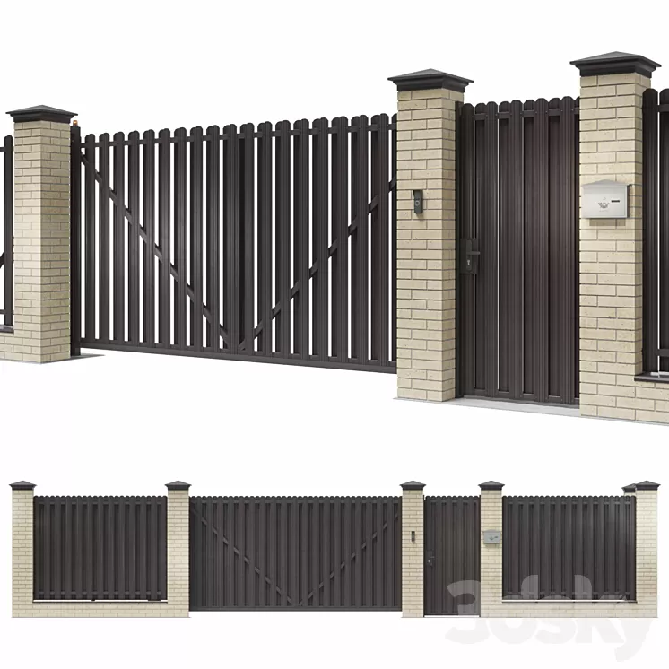 Fence for a private house