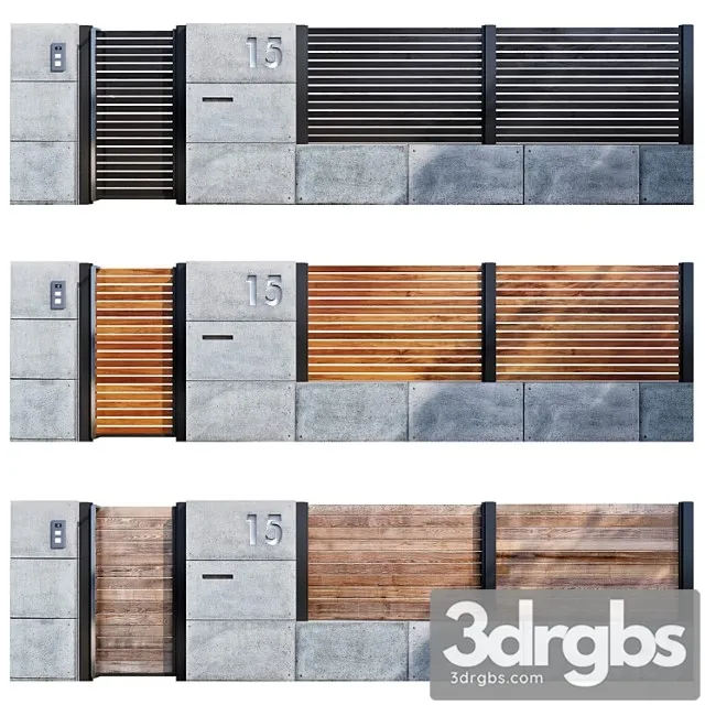 Fence Gate 3D Model Download