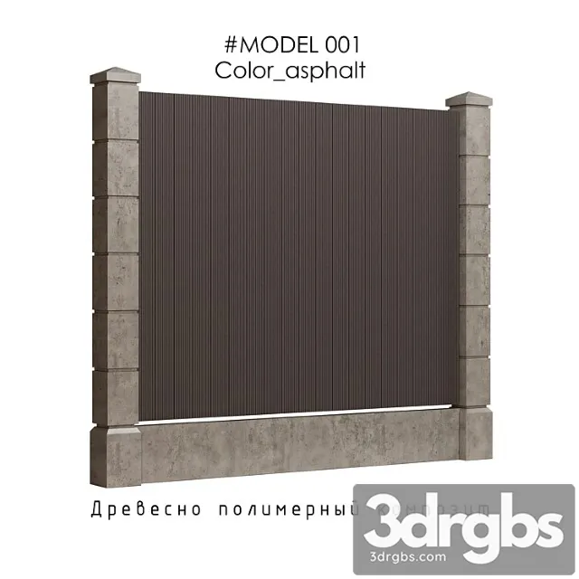 Fence Model 01 3D Model Download