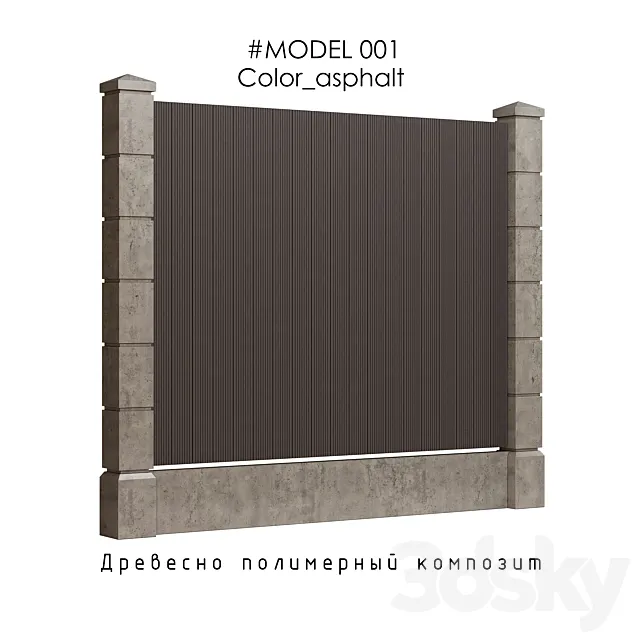 Fence-model_01 3D Model