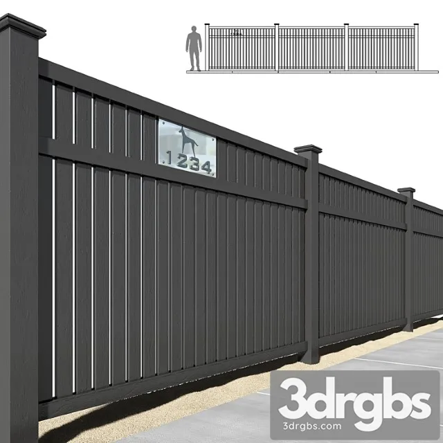 Fence Part 2 3D Model Download