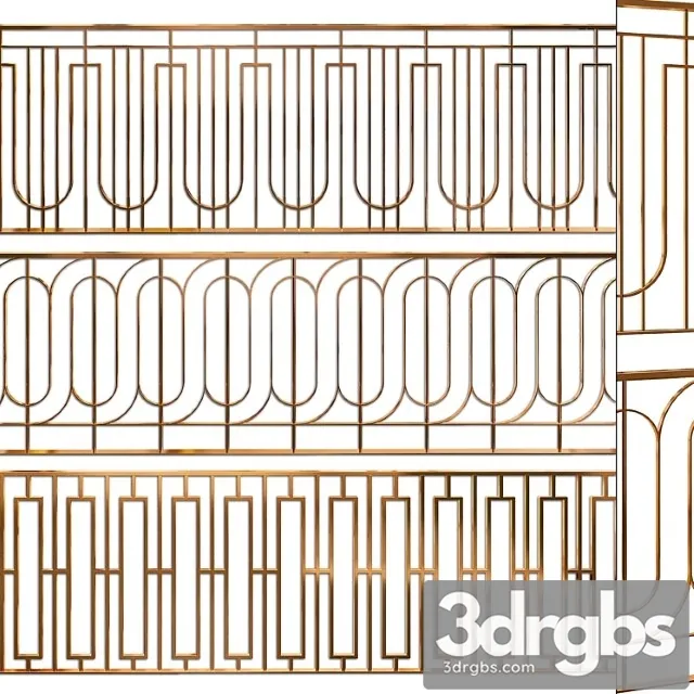 Fence set 03 3D Model Free